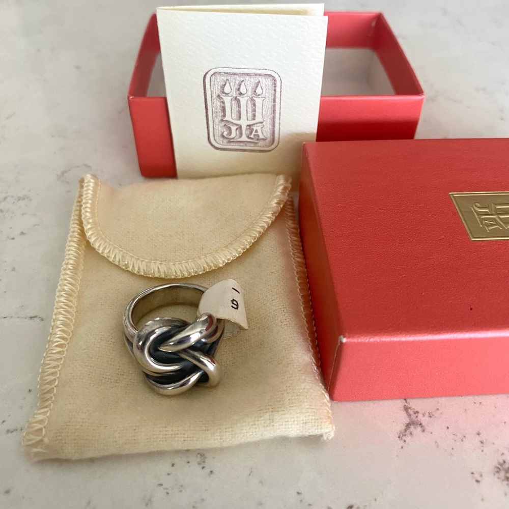 NEW James Avery Original Sterling Silver Lovers Knot Ring RG-1237 RARE / Size 6